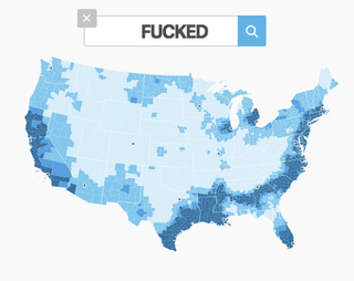 Illustration for article titled Find out Americans’ favorite swear words with this interactive map